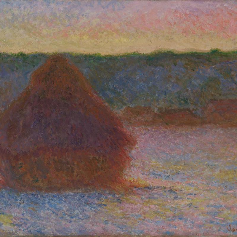 Grainstack (Sunset: winter)