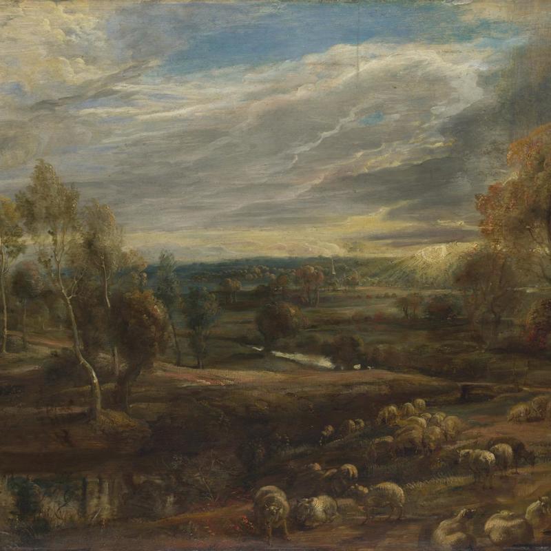 A Landscape with a Shepherd and his Flock
