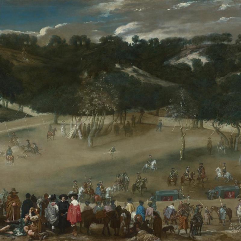 Philip IV hunting Wild Boar (La Tela Real)
