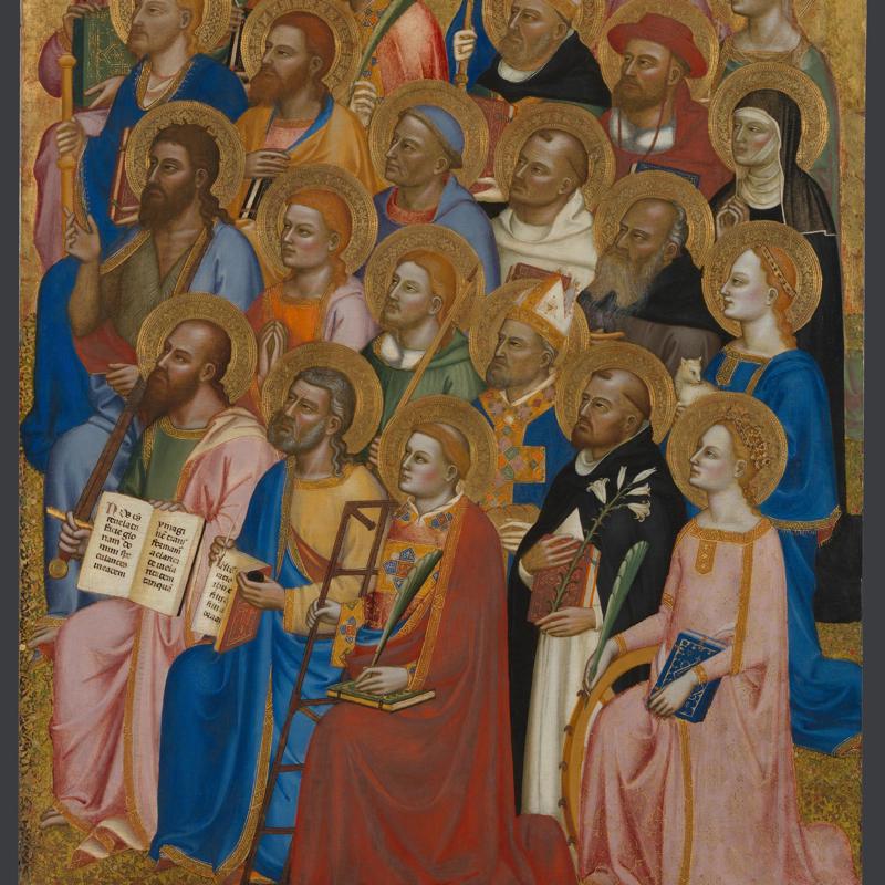 Adoring Saints: Right Main Tier Panel