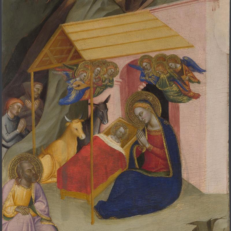The Nativity with the Annunciation to the Shepherds