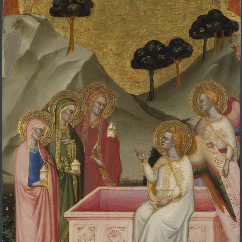 The Three Marys at the Sepulchre: Upper Tier Panel