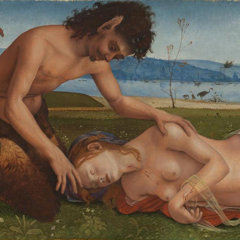A Satyr mourning over a Nymph