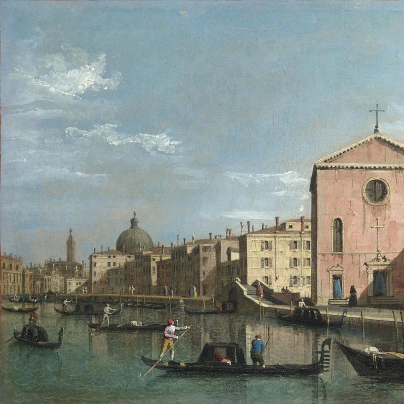 Venice: The Grand Canal facing Santa Croce