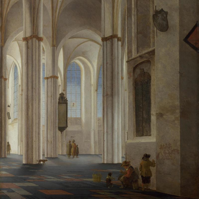 The Interior of the Buurkerk at Utrecht