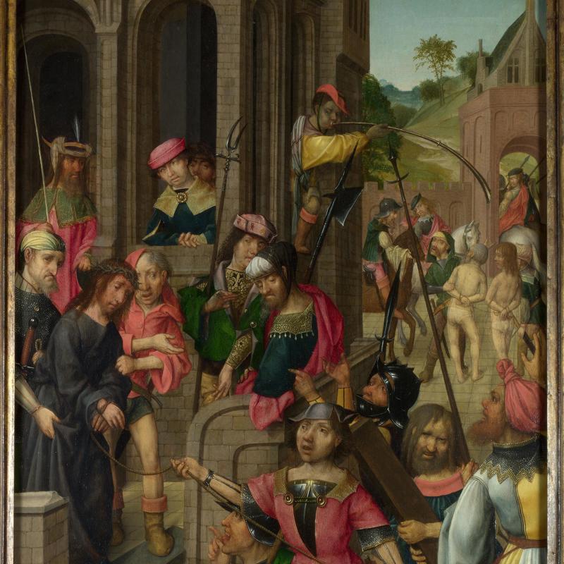 Christ presented to the People: Left Hand Panel