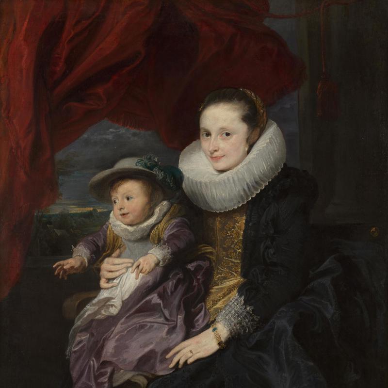 Portrait of a Woman and Child