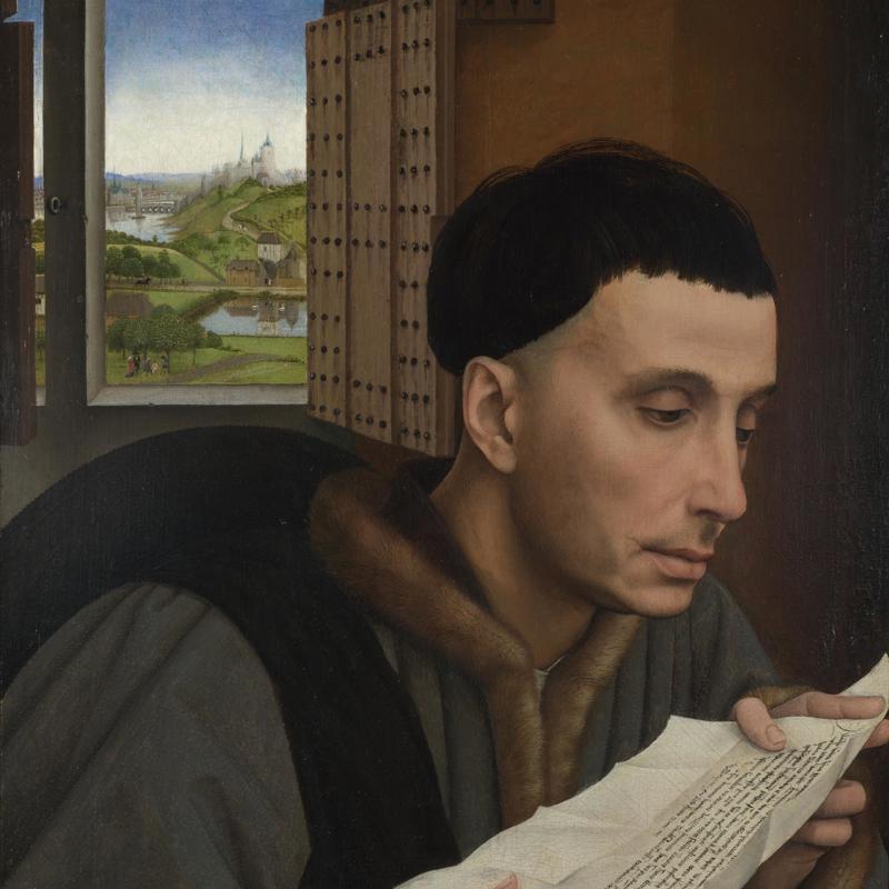 A Man Reading (Saint Ivo?)