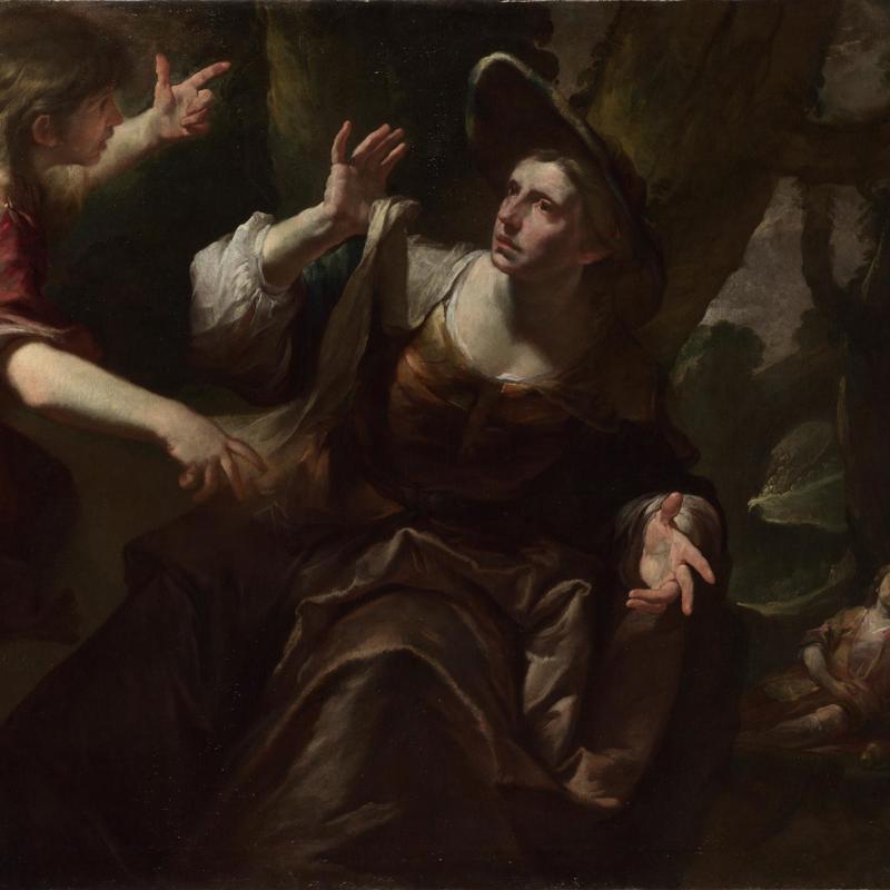 The Angel appears to Hagar and Ishmael